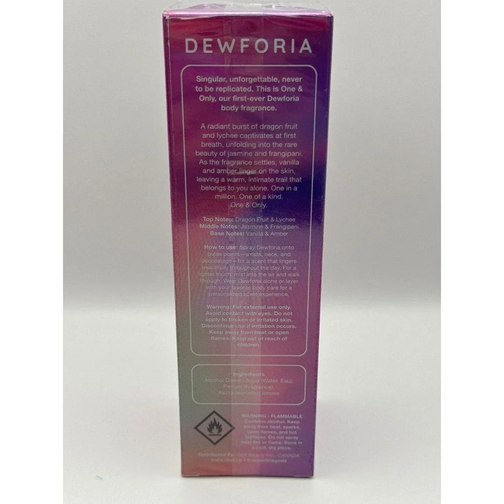 Dew of the Gods Dewforia Body Fragrance One &‎ Only Lychee Dragon Fruit 3.38oz